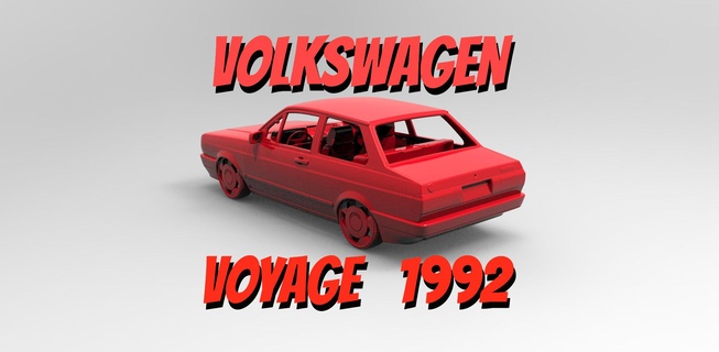 stl volkswagen voyage 1992 gl cl Achevée gol gti gls ls gts orbital 3d print model - Mito3D