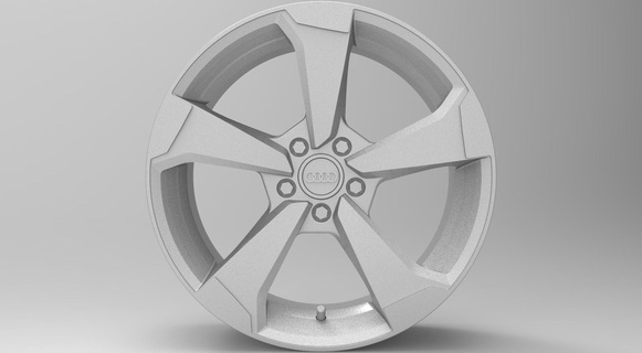 stl roue audi rs3 3d print model - Mito3D