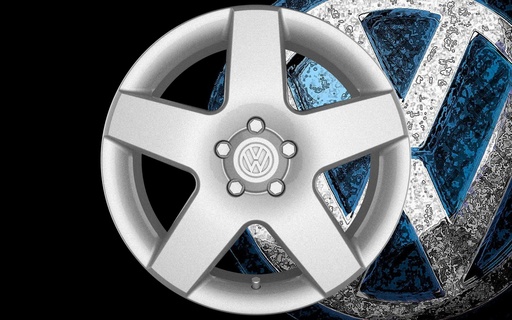 stl rueda Volkswagen Toureg cañón 4 5 empulgueras 3d print model - Mito3D
