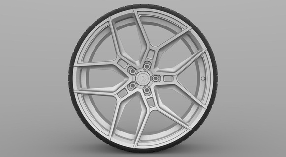 stl wheel vossen evo-4 3d print model - Mito3D