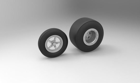 stl tekerlek kaynak yarış ön arka sürüklemek parçalar profesyonel mod jantlar 1 18 24 3d print model - Mito3D
