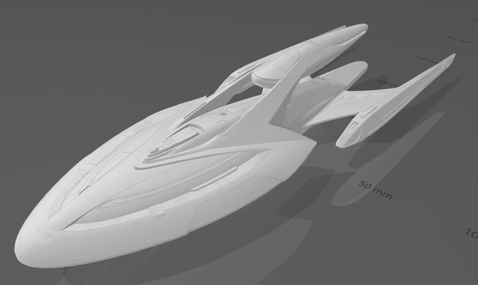 sto- federation - premonition-class temporal science spearhead game star trek tng 3d print model - Mito3D