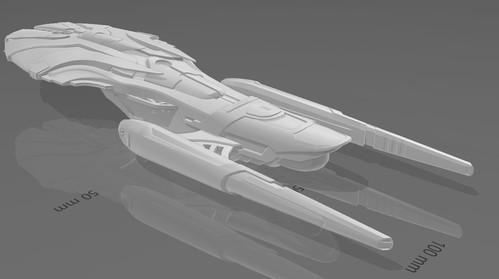 sto - federation solanae-class dyson science destroyer game star trek tng 3d print model - Mito3D