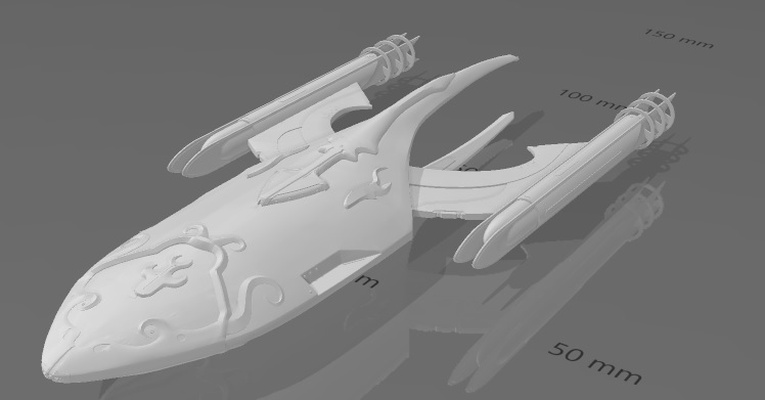 sto hyspérien intel croiseur guerre étoile randonnée ponts 3d print model - Mito3D
