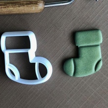 calza combinato francobollo taglierina impostato polimero argilla frese Natale biscotto 3d print model - Mito3D
