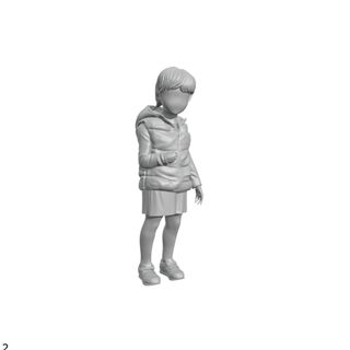 rubato infanzia anima mano mani anatomia scolpire scultura scansione zbrush persona modello model3d giocattolo corpo bambino bambini ragazza 3d print model - Mito3D