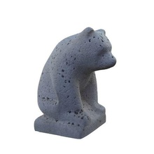 stone bear art recapphoto meshmixer autodesk scanned polarbear stonebear sittingbear shell hollow voronoi scan model statue 3d print model - Mito3D