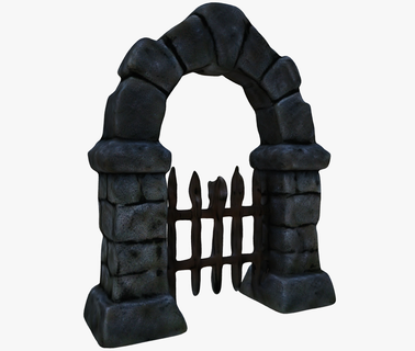 stone gate no1 3d print model - Mito3D