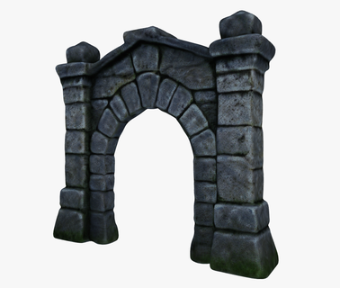 pedra portão 3d print model - Mito3D