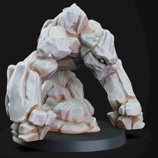 stone golem Game statuette 3d print model - Mito3D