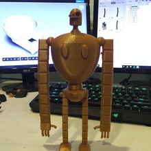 stone golem sanat miyazaki film robot mech karakter 3d print model - Mito3D
