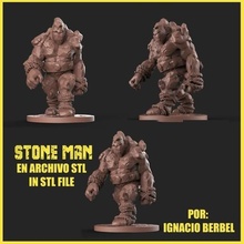 stone man stl gameworkshop charactersstl orcs 3d ogres minis demons paint warhammer prints impression 3d print model - Mito3D