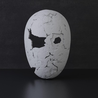 calcolo maschera giapponese anime 3d print model - Mito3D