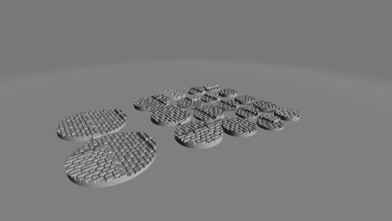 stone pavement bases crates dragons dungeon medival 28mm miniatures warhammer30k necromunda warhammer fantasy warhammer40k lotr 25mm 32mm 40mm 60mm 3d print model - Mito3D