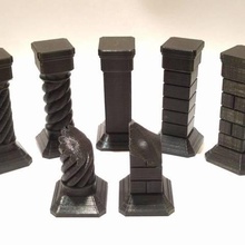 stone pillars gloomhaven game 28mm column toy accessories 3d print model - Mito3D