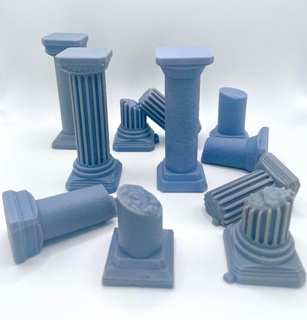 calcul piliers ensemble 1 40 40000 pilier temple terrain wargaming Warham dnd éclaireur dispersion ttrpg colonne 3d print model - Mito3D