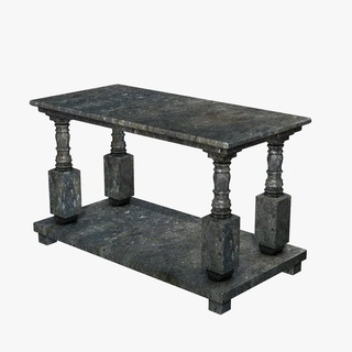 stone table 3d print model - Mito3D