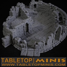 Roca torre restos juego castillo cerradura abierta 3d print model - Mito3D
