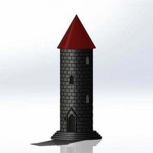 stone tower pen holder office 3d print model - Mito3D