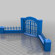 stone wall gate 28mm dnd ter terrain stonewall toy 3d print model - Mito3D