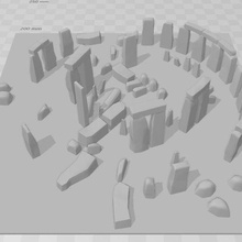 stonehenge architecture landmark heritage easy print free supports 3d print model - Mito3D