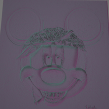stoner mouse -paint wall art- 3d printer 3d print model - Mito3D