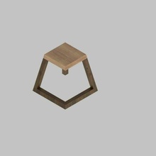 stool assembled 3d print model - Mito3D