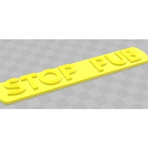 stop advertising gadget 3D print model - Mito3D