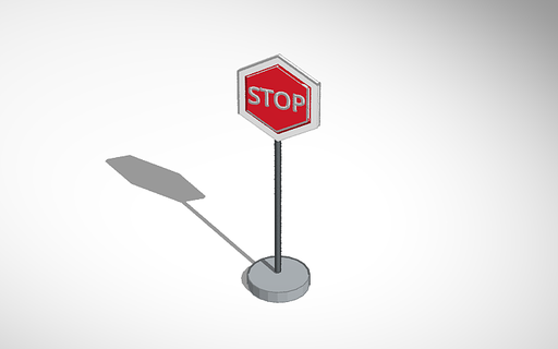 stop sign poster city 3d print model - Mito3D