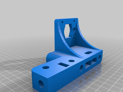 stop warp frame i3 compatible 3d printer parts customizer prusa reprap 3d print model - Mito3D