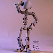 stopmotion armature - 15cm basic model v01 gadget animation toy balljoint 3d print model - Mito3D