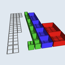 armazenamento ferramenta caixas organizador 3d print model - Mito3D
