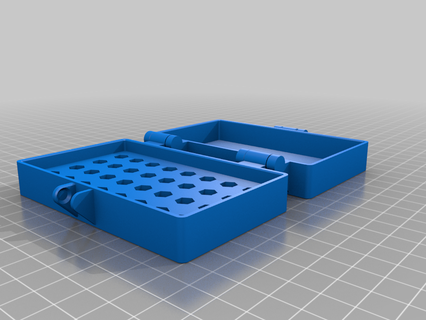 Lager 1 4 verhexen Bits Werkzeug Inhaber Boxen 3d print model - Mito3D