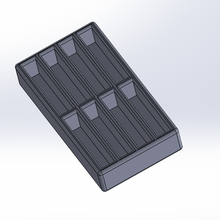 storage 8 standard usb key rangement cl 3d print model - Mito3D