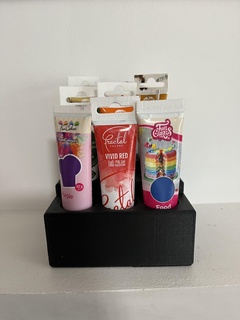 almacenamiento caja comida colorante progel tubo fractal pastel fune 3d print model - Mito3D