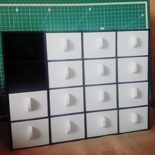 Lager Box 16 Fächer Schmuck elektronisch 3d print model - Mito3D