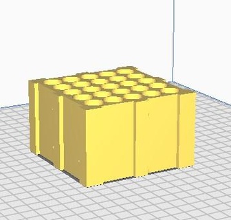 espace rangement boîte 25 batteries aa batterie 3d print model - Mito3D