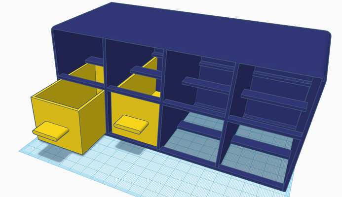 conservazione scatola 8 utensili immagazzinaggio organizzatore 3d print model - Mito3D