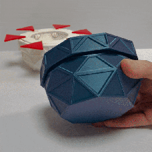 Conservazione scatola opening closing meccanismo print in place gadget regalo Ingranaggio planetario giocattolo geometrico 3d print model - Mito3D