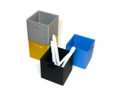 Lager Box Veranstalter verschiedene Würfel Ikea 3d print model - Mito3D