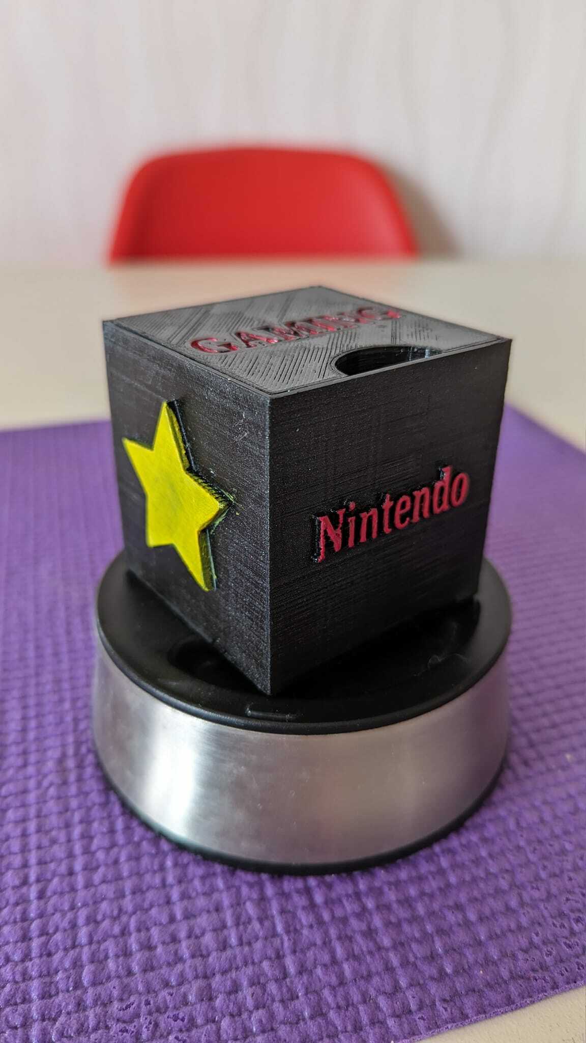 storage box switch games console diskette cube square card 3D print model - Mito3D