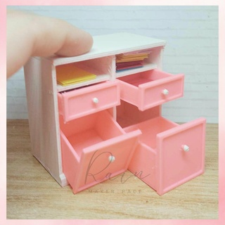 storage cabinet miniature crafter sewing room furniture 1 12 scale dollhouse crafting 3d cad models stl format printing sauder craft pro series work table hutch organizer open artist stool 3d print model - Mito3D