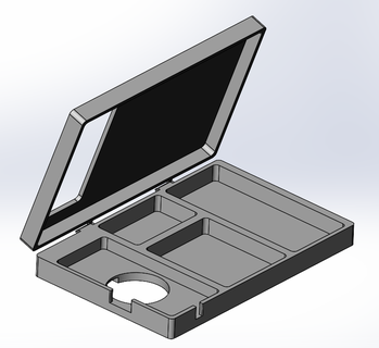 depolama bölme kapak hücre telefon cüzdan izlemek kulaklıklar 3d print model - Mito3D