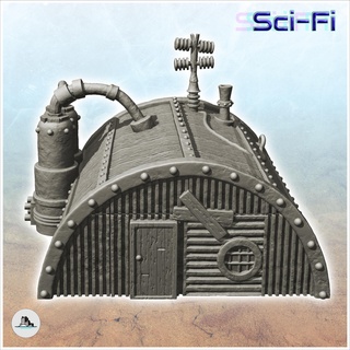 storage hut product tanks magnetic antennas 2 - future sci-fi sf infinity terrain tabletop scifi futuristic science fiction postapo miniatures wargame game accessories building apocalypse wars battletech dnd imperial guard space marines warforged 28mm 3d print model - Mito3D