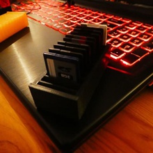 armazenamento 12 cartões de memória sd ferramenta caixa 3d print model - Mito3D