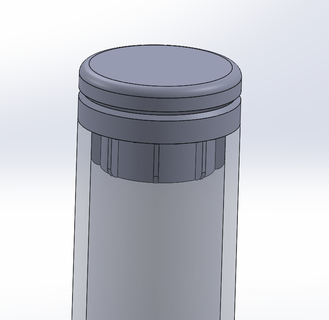 Conservazione tubo trasportabile cap cilindro 3d print model - Mito3D