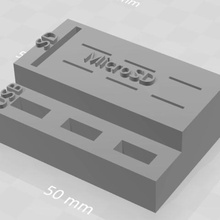 archiviazione della chiave usb, sd card microsd gadget usb di 3d print model - Mito3D