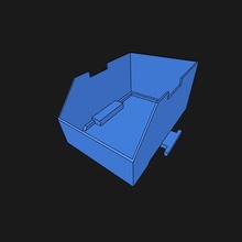 caja almacenamiento herramienta electrónica almacén taller empulgueras 3d print model - Mito3D