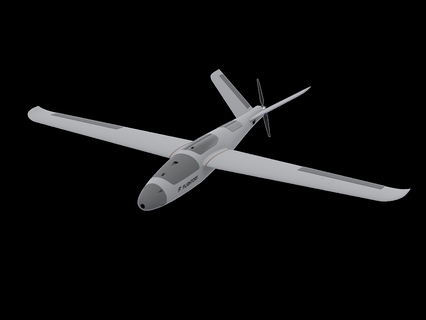 cicogna fpv aeromobili vari uav aereo drone volo aviazione ala aliante 3d print model - Mito3D