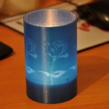 storm lamp roses rose windlicht teelicht light pen beaker cup 3d print model - Mito3D